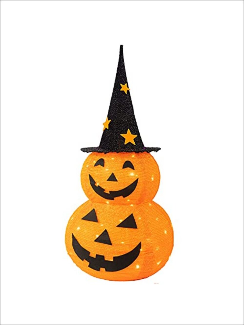 3 FT Pop Up Collapsible Pumpkin Man Pre-Lit 50 LED Lighted Halloween Decor